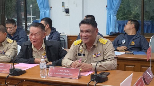 ทน.แม่สอด เข้าร่วมพิธีลงนามประกาศปฏิญญา รวมพลัง ยับยั้งปัญหายาเสพติด NO Drugs NO Dealers ผนึกกำลัง หมู่บ้าน ชุมชนปลอดยาเสพติด อำเภอแม่สอด จังหวัดตาก