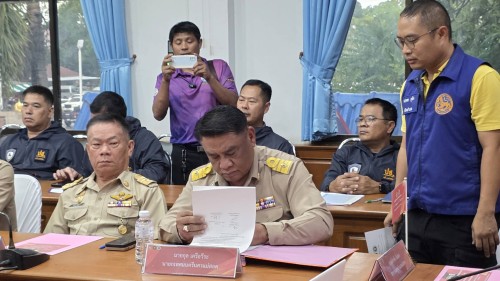 ทน.แม่สอด เข้าร่วมพิธีลงนามประกาศปฏิญญา รวมพลัง ยับยั้งปัญหายาเสพติด NO Drugs NO Dealers ผนึกกำลัง หมู่บ้าน ชุมชนปลอดยาเสพติด อำเภอแม่สอด จังหวัดตาก