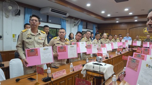 ทน.แม่สอด เข้าร่วมพิธีลงนามประกาศปฏิญญา รวมพลัง ยับยั้งปัญหายาเสพติด NO Drugs NO Dealers ผนึกกำลัง หมู่บ้าน ชุมชนปลอดยาเสพติด อำเภอแม่สอด จังหวัดตาก