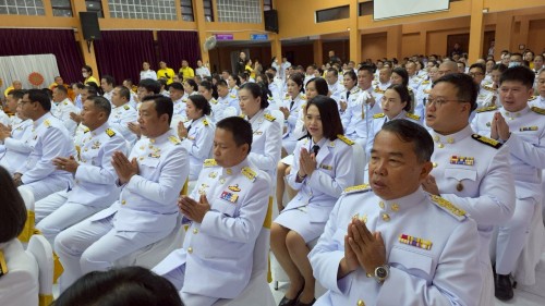 ทน.แม่สอด ร่วมพิธีเฉลิมพระเกียรติพระบาทสมเด็จพระเจ้าอยู่หัว เนื่องในโอกาสวันเฉลิมพระชนมพรรษา 28 กรกฎาคม 2568 