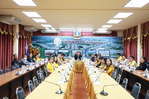 เทศบาลนครแม่สอด จัดประชุมหัวหน้าส่วนราชการ ประจำเดือน กรกฎาคม พ.ศ.2568