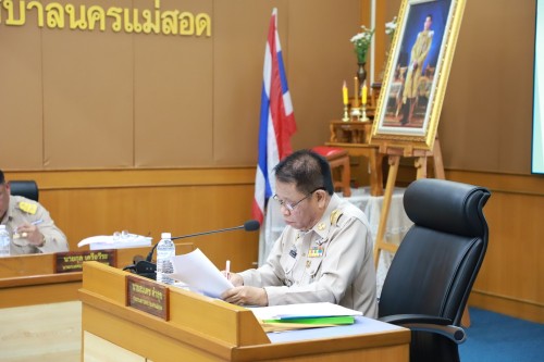 สภาเทศบาลนครแม่สอด จัดประชุมสภาเทศบาลนครแม่สอด สมัยประชุมสามัญ สมัยที่ 3 ครั้งที่ 1 ประจำปี 2568 