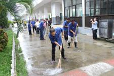 เทศบาลนครแม่สอด จัด big cleaning day ป้องกันและควบคุมโรคมือ เท้า ปาก 