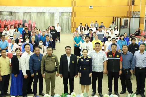 เทศบาลนครแม่สอด จัดโครงการอบรมเพิ่มประสิทธิภาพเครือข่ายองค์กรประสานพลังแผ่นดินเอาชนะยาเสพติด