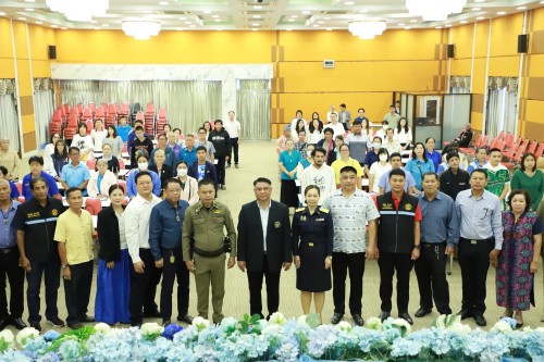 เทศบาลนครแม่สอด จัดโครงการอบรมเพิ่มประสิทธิภาพเครือข่ายองค์กรประสานพลังแผ่นดินเอาชนะยาเสพติด
