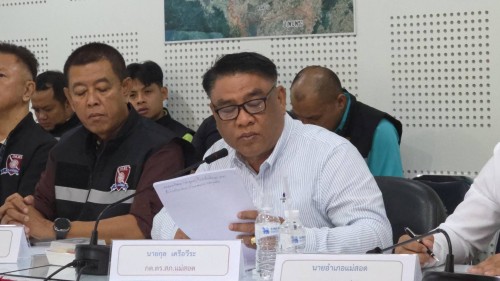 เทศบาลนครแม่สอด เข้าร่วมการประชุมคณะกรรมการตรวจสอบและติดตามการบริหารงานตำรวจ (กต.ตร.สภ.แม่สอด) ครั้งที่ 3/2568