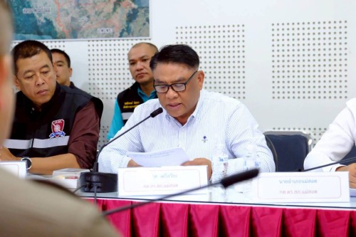 เทศบาลนครแม่สอด เข้าร่วมการประชุมคณะกรรมการตรวจสอบและติดตามการบริหารงานตำรวจ (กต.ตร.สภ.แม่สอด) ครั้งที่ 3/2568