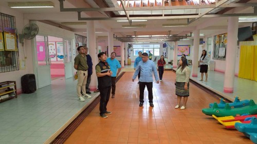 เทศบาลนครแม่สอด ลงพื้นที่ตรวจสอบอาคารและระบบสาธารณูปโภค สถานศึกษา ในสังกัดเทศบาลนครแม่สอด