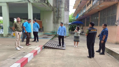 เทศบาลนครแม่สอด ลงพื้นที่ตรวจสอบอาคารและระบบสาธารณูปโภค สถานศึกษา ในสังกัดเทศบาลนครแม่สอด