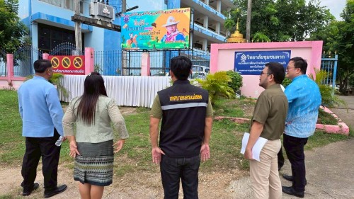 เทศบาลนครแม่สอด ลงพื้นที่ตรวจสอบอาคารและระบบสาธารณูปโภค สถานศึกษา ในสังกัดเทศบาลนครแม่สอด