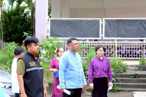 เทศบาลนครแม่สอด ลงพื้นที่ตรวจสอบอาคารและระบบสาธารณูปโภค สถานศึกษา ในสังกัดเทศบาลนครแม่สอด