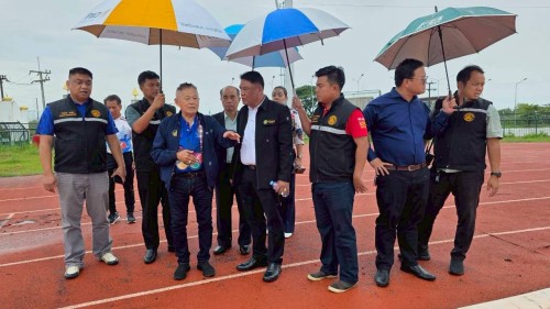 ทน.แม่สอด ให้การต้อนรับ พล.ต.ต.สุรพงษ์ อาริยะมงคล อุปนายกอาวุโสและเลขาธิการ สมาคมกีฬากรีฑาแห่งประเทศไทยในพระบรมราชูปถัมภ์ พร้อมคณะฯ และร่วมลงพื้นที่ตรวจเยี่ยมโรงเรียนกีฬาเทศบาลนครแม่สอด 