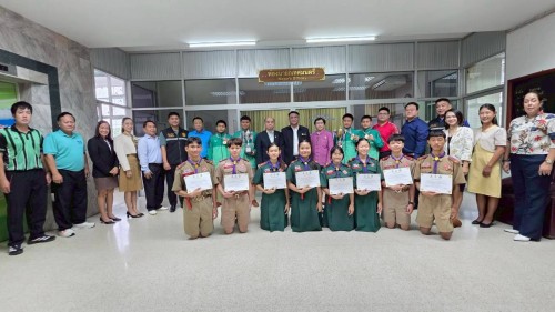 ทน.แม่สอด ร่วมให้การต้อนรับและแสดงความยินดีกับคณะครูและนักเรียนโรงเรียนเทศบาลวัดบุญญาวาส