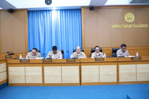 สภาเทศบาลนครแม่สอด จัดประชุมสภาเทศบาลนครแม่สอด สมัยประชุมสามัญ สมัยที่ 3 ครั้งที่ 2 ประจำปี 2568 