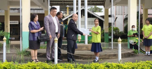 เทศบาลนครแม่สอด ลงพื้นที่ตรวจเยี่ยมโรงเรียนเทศบาลวัดมณีไพรสณฑ์	