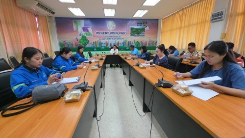 เทศบาลนครแม่สอด จัดประชุมขยายระยะเวลาปฏิบัติงานฝังกลบ
