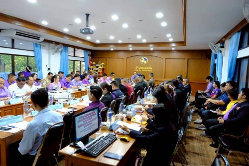 เทศบาลนครแม่สอด ร่วมประชุมหัวหน้าส่วนราชการ หน่วยงานของรัฐ และภาคเอกชน ครั้งที่ 3/2568