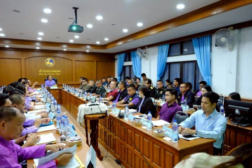 เทศบาลนครแม่สอด ร่วมประชุมหัวหน้าส่วนราชการ หน่วยงานของรัฐ และภาคเอกชน ครั้งที่ 3/2568