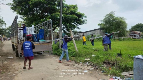 ทน.แม่สอด ร่วมกับ เรือนจำอำเภอแม่สอด ลงพื้นที่ขุดลอกท่อระบายน้ำ ในเขตพื้นที่เทศบาลนครแม่สอด