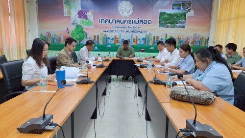 ทน.แม่สอด จัดประชุมคณะกรรมการแผนเงินบำรุงคลินิกชุมชนอบอุ่นเทศบาลนครแม่สอด ประจำปีงบประมาณ 2569 ครั้งที่ 1/2568