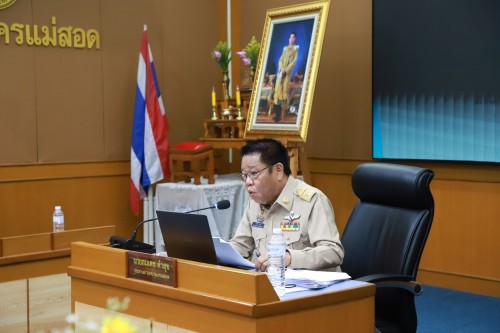 สภาเทศบาลนครแม่สอด จัดประชุมสภาเทศบาลนครแม่สอด สมัยประชุมวิสามัญ สมัยที่ 1 ประจำปี 2568 