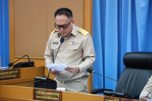 สภาเทศบาลนครแม่สอด จัดประชุมสภาเทศบาลนครแม่สอด สมัยประชุมวิสามัญ สมัยที่ 1 ประจำปี 2568 