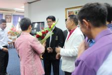 นายกนครแม่สอดนำทีมคณะผู้บริหาร สมาชิกสภา เจ้าหน้าที่ พนักงาน ร่วมให้การต้อนรับ ผู้ว่าฯตาก คนใหม่