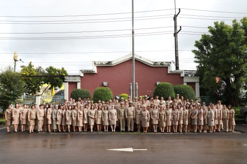 เทศบาลนครแม่สอด จัดกิจกรรมเคารพธงชาติ เนื่องในวันพระราชทานธงชาติไทย