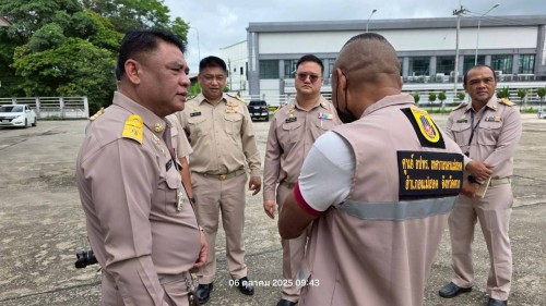 เทศบาลนครแม่สอด มอบนโยบายและตรวจแถวเจ้าหน้าที่ฝ่ายป้องกันและบรรเทาสาธารณภัย