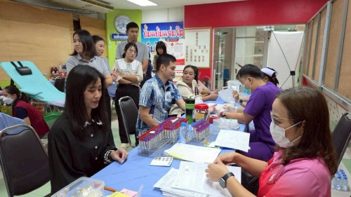 เทศบาลนครแม่สอด ร่วมกับโรงพยาบาลแม่สอด จัดกิจกรรมบริจาคโลหิตเพื่อถวายเป็นพระราชกุศลแด่พระบาทสมเด็จพระบรมชนกาธิเบศร มหาภูมิพลอดุลยเดชมหาราช บรมนาถบพิตร 