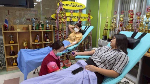 เทศบาลนครแม่สอด ร่วมกับโรงพยาบาลแม่สอด จัดกิจกรรมบริจาคโลหิตเพื่อถวายเป็นพระราชกุศลแด่พระบาทสมเด็จพระบรมชนกาธิเบศร มหาภูมิพลอดุลยเดชมหาราช บรมนาถบพิตร 