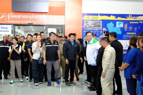 ทน.แม่สอด  ร่วมให้การต้อนรับ ร้อยเอก ธรรมนัส พรหมเผ่า รองนายกรัฐมนตรีและรัฐมนตรีว่าการกระทรวงเกษตรและสหกรณ์ พร้อมคณะ ในโอกาสลงพื้นที่ตรวจราชการในพื้นที่จังหวัดตาก