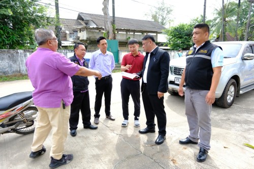 เทศบาลนครแม่สอด ร่วมกับกรมโยธาธิการและผังเมือง ลงพื้นที่การก่อสร้างถนนและท่อระบายน้ำ ตามโครงการก่อสร้างของกรมโยธาธิการและผังเมือง