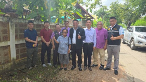 เทศบาลนครแม่สอด ร่วมกับกรมโยธาธิการและผังเมือง ลงพื้นที่การก่อสร้างถนนและท่อระบายน้ำ ตามโครงการก่อสร้างของกรมโยธาธิการและผังเมือง