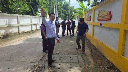 เทศบาลนครแม่สอด ร่วมกับกรมโยธาธิการและผังเมือง ลงพื้นที่การก่อสร้างถนนและท่อระบายน้ำ ตามโครงการก่อสร้างของกรมโยธาธิการและผังเมือง