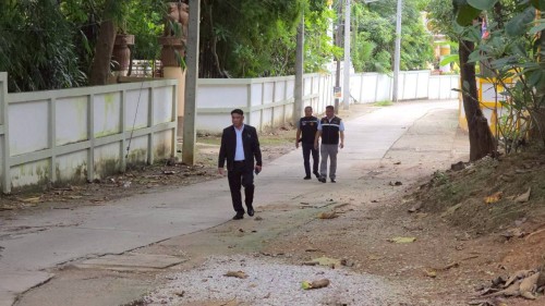 เทศบาลนครแม่สอด ร่วมกับกรมโยธาธิการและผังเมือง ลงพื้นที่การก่อสร้างถนนและท่อระบายน้ำ ตามโครงการก่อสร้างของกรมโยธาธิการและผังเมือง