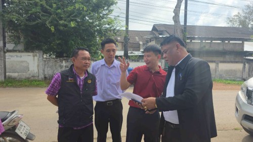 เทศบาลนครแม่สอด ร่วมกับกรมโยธาธิการและผังเมือง ลงพื้นที่การก่อสร้างถนนและท่อระบายน้ำ ตามโครงการก่อสร้างของกรมโยธาธิการและผังเมือง