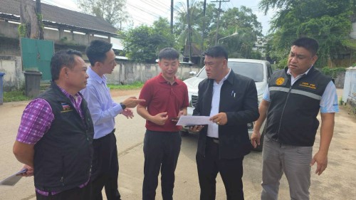 เทศบาลนครแม่สอด ร่วมกับกรมโยธาธิการและผังเมือง ลงพื้นที่การก่อสร้างถนนและท่อระบายน้ำ ตามโครงการก่อสร้างของกรมโยธาธิการและผังเมือง