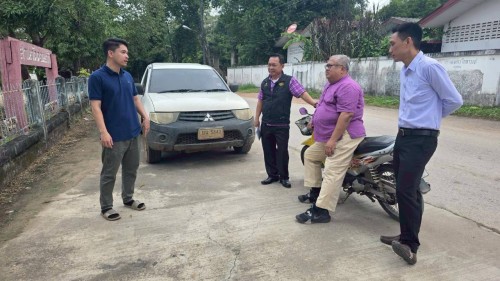 เทศบาลนครแม่สอด ร่วมกับกรมโยธาธิการและผังเมือง ลงพื้นที่การก่อสร้างถนนและท่อระบายน้ำ ตามโครงการก่อสร้างของกรมโยธาธิการและผังเมือง