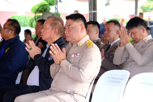 เทศบาลนครแม่สอด ร่วมพิธีทำบุญเนื่องใน วันตำรวจ สถานีตำรวจภูธรแม่สอด ประจำปี 2568