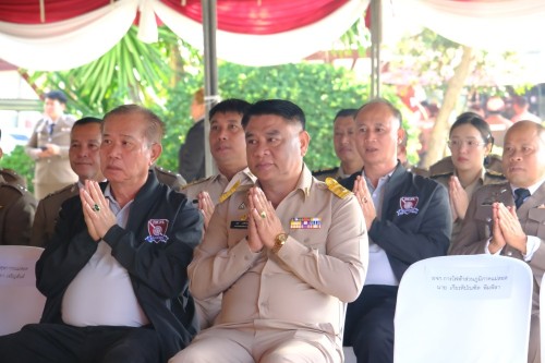 เทศบาลนครแม่สอด ร่วมพิธีทำบุญเนื่องใน วันตำรวจ สถานีตำรวจภูธรแม่สอด ประจำปี 2568