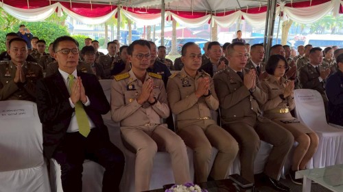 เทศบาลนครแม่สอด ร่วมพิธีทำบุญเนื่องใน วันตำรวจ สถานีตำรวจภูธรแม่สอด ประจำปี 2568