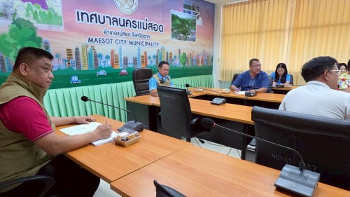 ทน.แม่สอด จัดประชุมรายงานความคืบหน้าของโครงการบริหารจัดการและกำจัดขยะมูลฝอย และผลิตกระแสไฟฟ้าขนาดเล็กมากโดยใช้ขยะชุมชนเป็นเชื้อเพลิง ครั้งที่ 10/2568