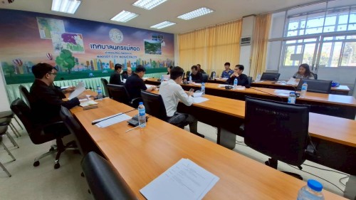 ทน.แม่สอด  จัดประชุมร่างระเบียบเทศบาลนครแม่สอดในการขออนุญาตใช้อาคารศูนย์กีฬาและสนามกีฬาเทศบาลนครแม่สอด ครั้งที่ 1/2568