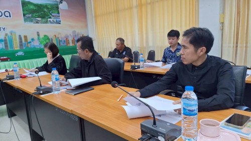 ทน.แม่สอด  จัดประชุมร่างระเบียบเทศบาลนครแม่สอดในการขออนุญาตใช้อาคารศูนย์กีฬาและสนามกีฬาเทศบาลนครแม่สอด ครั้งที่ 1/2568