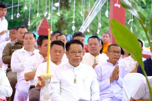 เทศบาลนครแม่สอด ร่วมพิธีบวงสรวงสักการะเจ้าพ่อพะวอ และพิธีสืบชะตาเมืองแม่สอด ประจำปี 2568