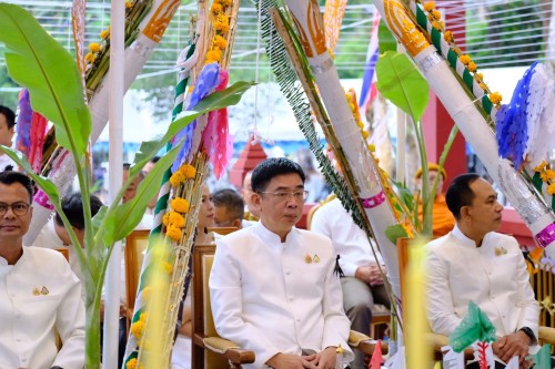 เทศบาลนครแม่สอด ร่วมพิธีบวงสรวงสักการะเจ้าพ่อพะวอ และพิธีสืบชะตาเมืองแม่สอด ประจำปี 2568