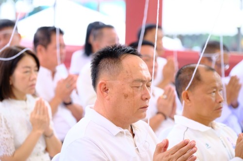 เทศบาลนครแม่สอด ร่วมพิธีบวงสรวงสักการะเจ้าพ่อพะวอ และพิธีสืบชะตาเมืองแม่สอด ประจำปี 2568