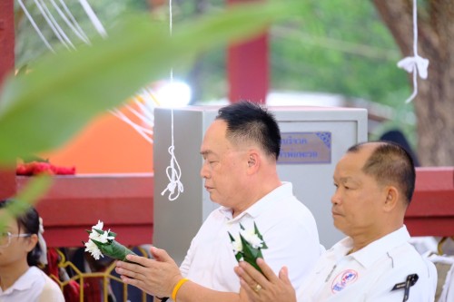 เทศบาลนครแม่สอด ร่วมพิธีบวงสรวงสักการะเจ้าพ่อพะวอ และพิธีสืบชะตาเมืองแม่สอด ประจำปี 2568