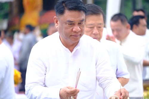 เทศบาลนครแม่สอด ร่วมพิธีบวงสรวงสักการะเจ้าพ่อพะวอ และพิธีสืบชะตาเมืองแม่สอด ประจำปี 2568